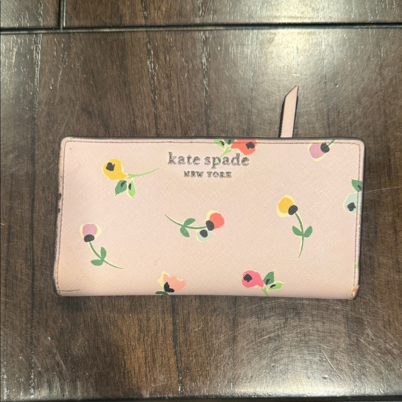 kate spade Accessories - Kate Spade Pink Floral Wallet